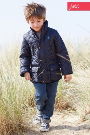 Navy Little Joule Quilted Jacket